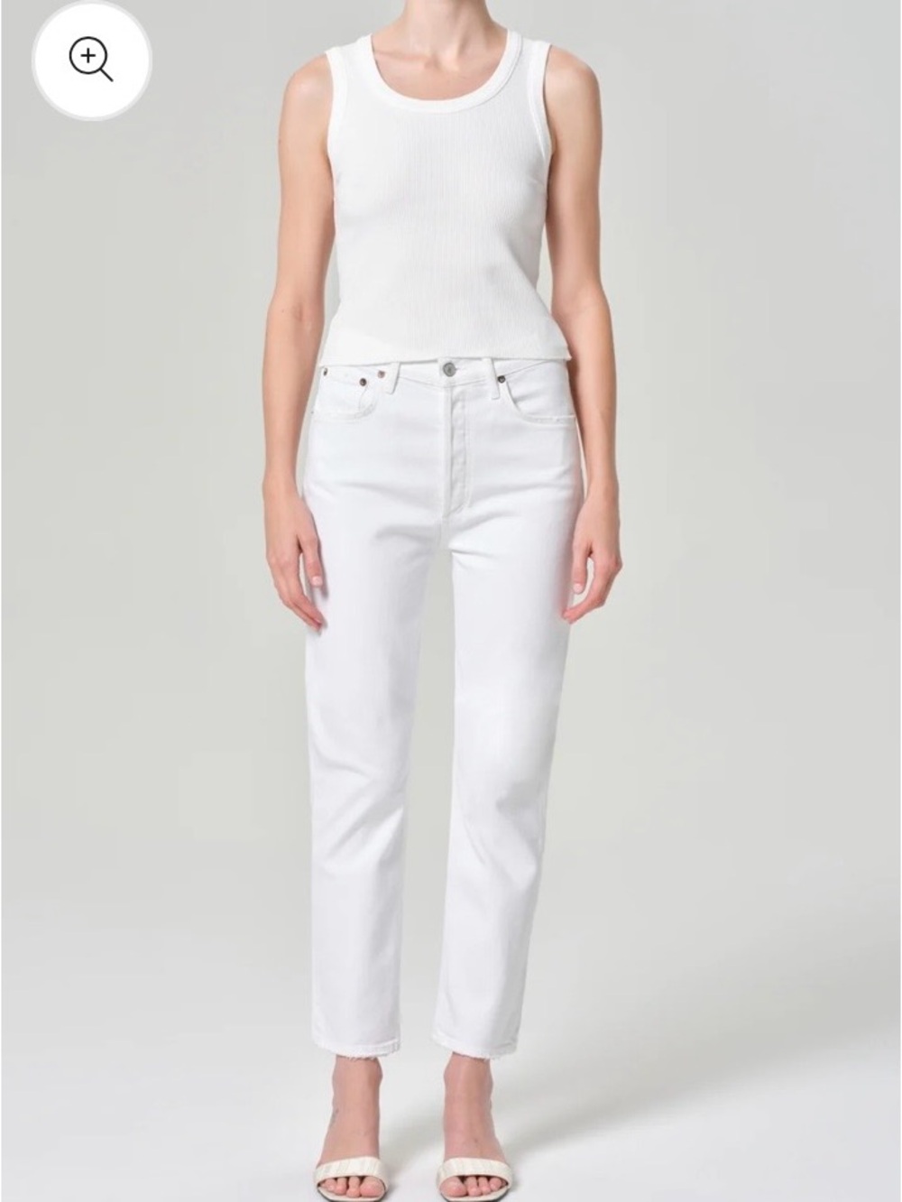 AGOLDE Riley high rise straight crop- comfort stretch (sold out online)